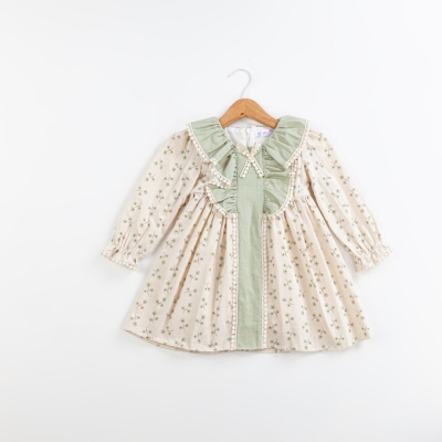 KIZ 2/5 YAŞ ŞERİTLİ ELBİSE