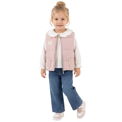 KIZ 2/5 YAŞ STYLE ŞİŞME YELEKLİ TAKIM