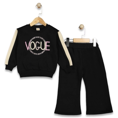 KIZ 2/5 YAŞ VOGUE BASKILI ÜÇ İP TAKIM