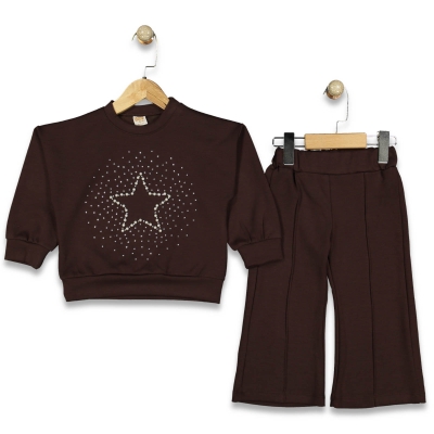 KIZ 2/5 YAŞ YILDIZ TAŞ DESENLİ TAKIM