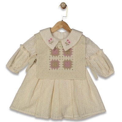 KIZ 2/6 YAŞ ÖNLÜKLÜ PİLELİ ELBİSE