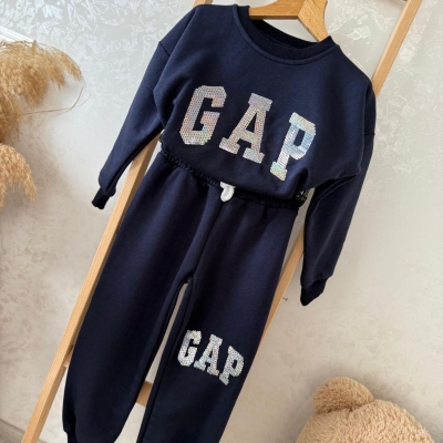 KIZ 3/10 YAŞ BY GAP PULLU 3İP Ş.SUZ KIZ TAKIM