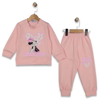 KIZ 3/10 YAŞ MİNNİE MAUSE BASKILI TAKIM