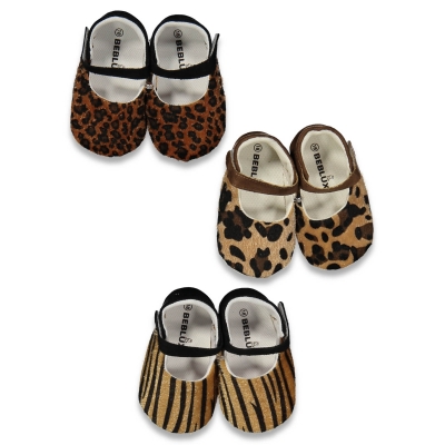 KIZ 3/12 AY LEOPAR BABET  AYAKKABI