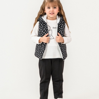 KIZ 3/6 YAŞ ÇİÇEK BASKILI TABU 3 LÜ TAKIM