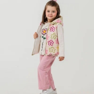 KIZ 3/6 YAŞ ÇİÇEK BASKILI TABU 3 LÜ TAKIM