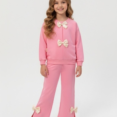 KIZ 3/6 YAŞ KİDS KURDELA YIRTMAÇLI İKİLİ TAKIM