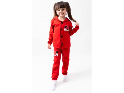 KIZ 3/6 YAŞ MİKİ BASKILI PİJAMA TAKIM