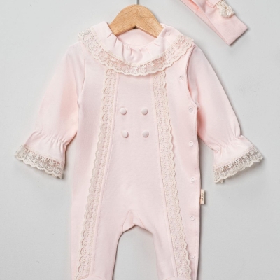 KIZ 3/9 AY BÜZGÜ DANTEL YAKA 2&#039;Lİ KIZ TULUM