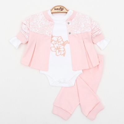 KIZ 3/9 AY ÇİÇEKLİ 3LÜ TAKIM