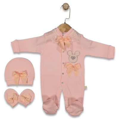 KIZ 3/9 AY İNCİLİ MİKİ KAFASI TULUM SETİ