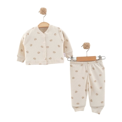 KIZ 3/9 AY MİNİK AYICIK PİJAMA TAKIM