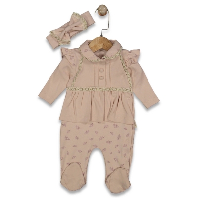 KIZ 3/9 AY SİMLİ DANTELLİ KIZ TULUM 2'Lİ TULUM