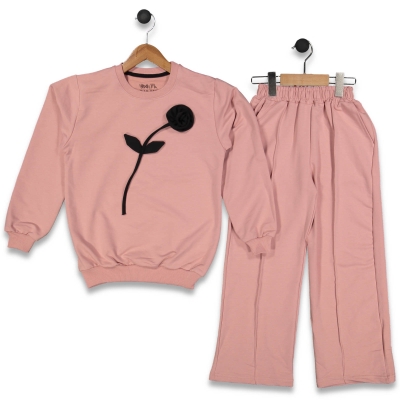 KIZ 4/10 YAŞ GÜL ÇİÇEKLİ TAKIM