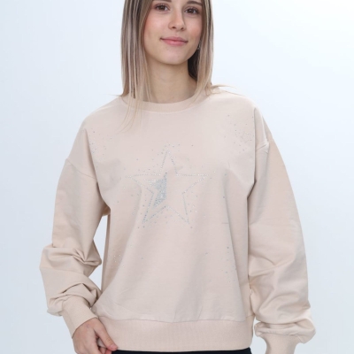KIZ 4/8 YAŞ 2 İP YILDIZ  TAŞLI  SWEAT