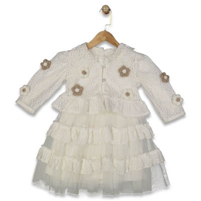 KIZ 4/8 YAŞ BOLEROLU TÜLLÜ ELBİSE