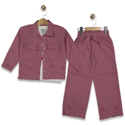 KIZ 5/12 YAŞ KİRAZ I THINK YOURE 3 LÜ KOT  TAKIM