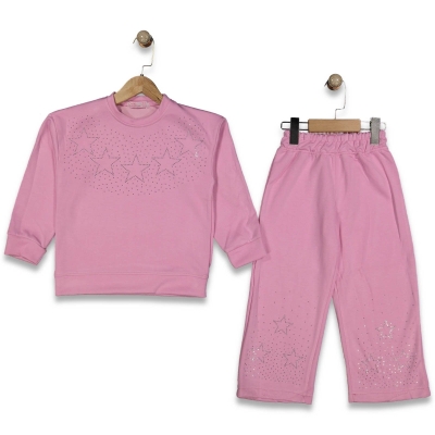 KIZ 5/12 YAŞ YILDIZLI TAŞLI 2Lİ TAKIM