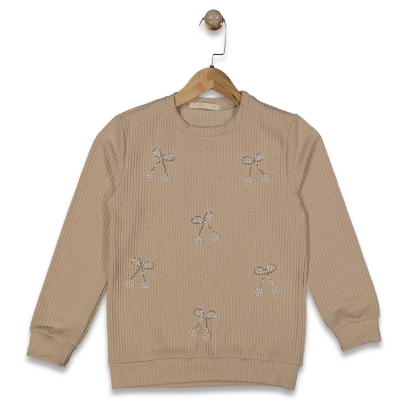 KIZ 5/8 YAŞ KİRAZLI BONCUKLU BADİ