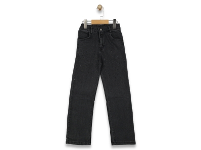 KIZ 6/10 YAŞ PALAZZO KÜÇÜK TAŞLI KOT PANTOLON