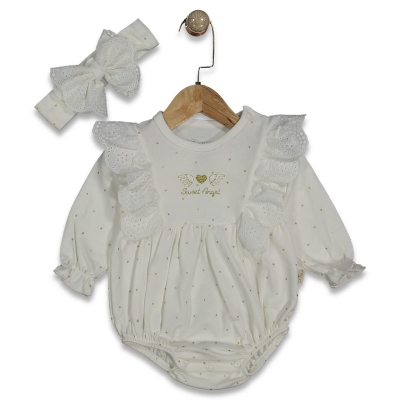 KIZ 6/12 AY ANGEL NAKIŞLI KIZ ROMPER