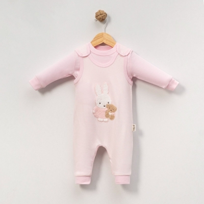 KIZ 6/12 AY ÇİZGİLİ TAVŞAN ASKIDA SLOPET TAKIM