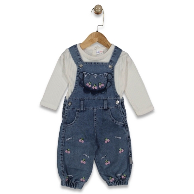 KIZ 6/12 AY KİRAZLI KOT BAHÇIVAN SALOPET