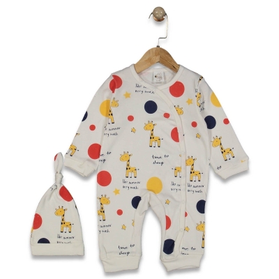 KIZ 6/18 AY PUANLI ZÜRAFA BASKILI TULUM