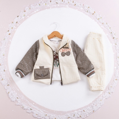 KIZ 6/24 AY CHERY NAKIŞLI ÇANTALI TAKIM