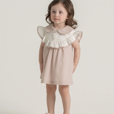 KIZ 6/24 AY DOKUMA KIZ NAKISLI ELBİSE