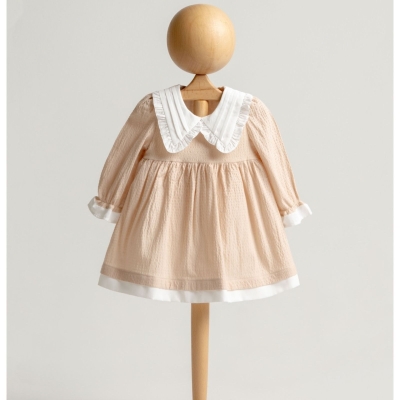 KIZ 6/24 AY DOKUMA KIZ NAKISLI ELBİSE