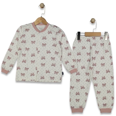 KIZ 6/24 AY FİYONK BASKILI PJAMA TAKIM