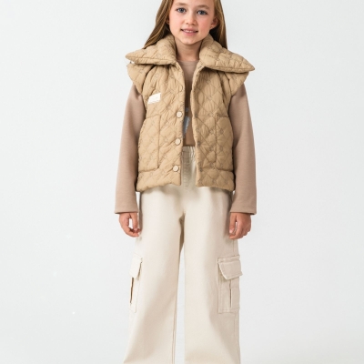 KIZ 6/9 YAŞ ŞAL YAKALI ÜÇLÜ TAKIM