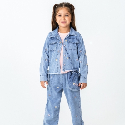 KIZ 6/9 YAŞ WİNDER PAPTYA NAKIŞLI DÖRTLÜ TAKIM