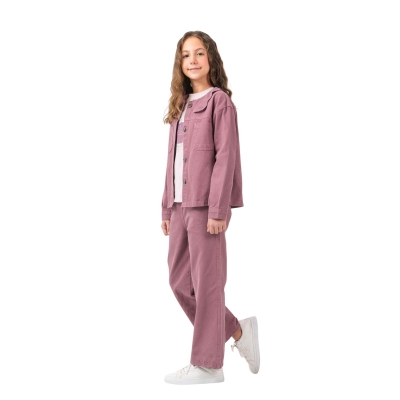 KIZ 7/10 YAŞ BRODE YAKA GABARDİN TAKIM