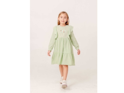 KIZ 7/10 YAŞ ROBA FİLE NAKIŞ MÜSÜN ELBİSE