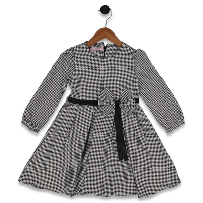 KIZ 7/11 YAŞ PİLELİ KAZ AYAĞI ELBİSE