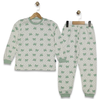 KIZ 7/9 YAŞ FİYONK BASKILI PJAMA TAKIM