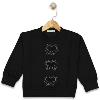 KIZ 8/12 YAŞ TAŞLI FİYONK ÇOCUK SWEAT