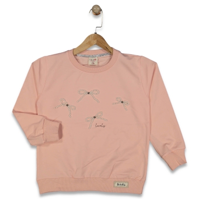 KIZ 8/14 YAŞ FİYONKLU UZUN  KOL  TİŞÖRT