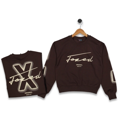 KIZ 8/16 YAŞ 2 İP ÖN VE ARKA BASKILI SWEAT