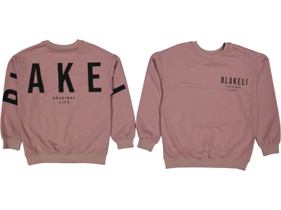 KIZ 8/16 YAŞ BLAKELI BASKILI TEK SWEAT