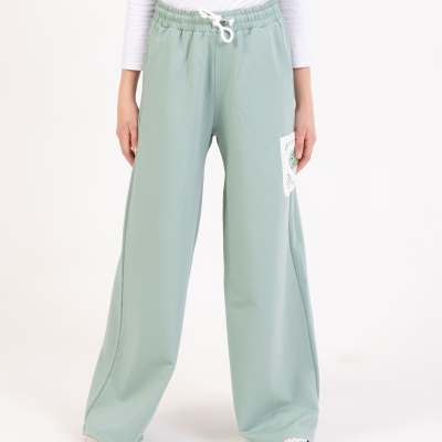 KIZ 9/12 YAŞ DANTEL CEPLİ BAGGY FİT TEK ALT