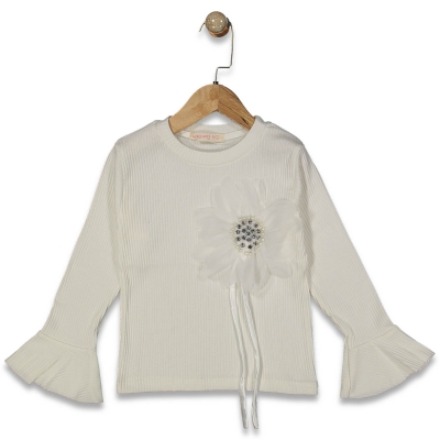 KIZ 9/12  YAŞ GÖGÜS ÇİÇEK TAŞLI İNCİLİ BADİ