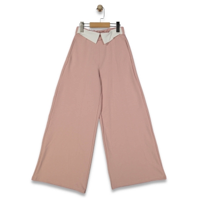 KIZ 9/12 YAŞ GÖMLEK YAKA BAGGY FİT TEK ALT