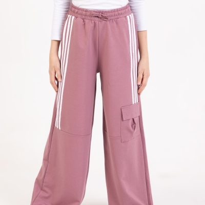 KIZ 9/12 YAŞ KARGO CEPLİ ŞERİTLİ BAGGY FIT TEK ALT