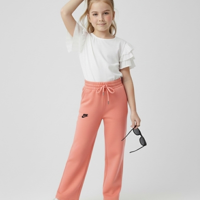 KIZ 9/12 YAŞ NK BASKILI KIZ BOL PAÇA LİKRALI KOMPA