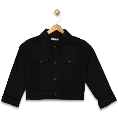 KIZ 9/12 YAŞ PAMUK KOT YANDAN TAŞLI TAKIM