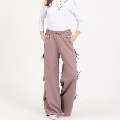 KIZ 9/12 YAŞ YANI BAĞCIKLI BAGGY FIT TEK ALT