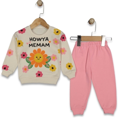 KIZ 9/18 AY ÇİÇEK BASKI PENYE TAKIM